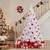 Decoraciones de Navidad En Stock Árbol de Navidad Cifrado Árbol de Navidad Blanco de PVC Árbol de Estudio Ventana Adorno para Fiesta en Casa