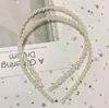 Set de tres piezas de diadema de perlas transfronteriza europea y americana, hecho a mano, diadema versátil para mujeres y princesas
