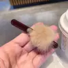 Pinza de Pato de Bolas de Pelo de Visón de Gama Alta, Nuevo Pinza para Flequillo de Otoño e Invierno, Pinza Lateral, Pasador, Horquilla, Accesorios para el Cabello