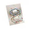Pinza BB Nube Infantil Dulce Femenina Pinza para Cabello Rebelde Pinza para el Flequillo Pinza para el Cabello con Lazo Estampado de Frutas para Mujer