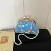 Bolso Bordado Transfronterizo Estilo Chino Nuevo Bolso de Mano con Cuentas 2026 Verano Nuevo Bolso de Hombro Cruzado de Moda