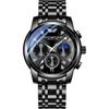 Comercio Exterior Más Vendido Negocios Luminoso Impermeable Reloj de Cuarzo para Hombre Modelo Clásico con Manecillas Pequeñas y Tres Subesferas Multifuncional Reloj de Cuarzo