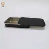 Caixa de Metal Compacta Push-Pull, Caixa para Pen Drive USB, Caixa de Metal para Cartões, Caixa de Metal com Janela para Brincos e Cortadores de Unha, Caixa de Metal Flip-Top, Caixa Estanhada