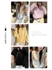 Casaco-suéter de gola redonda outono e inverno para mulheres, estilo coreano novo, de alta qualidade, cor sólida, simples, modelagem solta, tricô grosso e adequado como peça básica