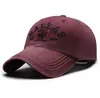Gorra de Béisbol Retro Lavada con Tela Recubierta, Visera Rígida, Bordado Estéreo, Sombrero para el Sol Transfronterizo para Hombres