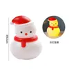 Decoração de Bolo de Boneco de Neve Brilhante para o Natal de 2025 Enfeites Chapéu de Papai Noel Cartão de Boas Festas Bênçãos