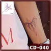 Nuevas Pegatinas de Tatuaje de Boca Grande de Halloween Transfronterizas Terror Thriller Araña Pegatinas Impermeables DIY Pegatinas de Tatuaje para la Cara