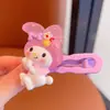 Presilha Fofa de Franja Kuromi Infantil Grampo de Cabelo para Bebê Acessório de Cabeça 2024 Novo Acessórios de Cabelo para Meninas Grampo de Cabelo para Meninas Presilha Lateral