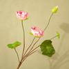 Simulación de loto, hoja de loto, loto de agua, loto, loto, Buda, salón, estanque, decoración, fotografía, flor falsa, sala de estar, mesa de comedor, decoración, piso, arte floral