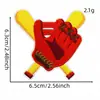 Patches Bordados de Bola Esportiva Desenho Animado Transfronteiriços Patches Decorativos de Softbol Emblemas Termocolantes Acessórios para Roupas Patches Bordados Elétricos