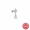 Brincos de corrente com borla em prata de lei S925 com incrustação de diamante estilo coreano elegantes da celebridade da internet mais vendidos brincos de moda de luxo leve para furo