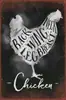 Pintura de ferro de animal personalizada decorações de parede externas penduradas pintura decorativa de fazenda country retrô americana
