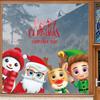 Decoraciones de Papá Noel Pegatinas para Puertas de Vidrio Adhesión Estática Pegatinas de Ventana de Reno Escena de Ambiente Festivo Muñeco de Nieve Montaje