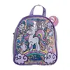 Mochila de Unicornio al por Mayor PVC Iridiscente Transparente para Niños Comercio Exterior Moderna Ligera Impermeable para Guardería
