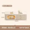 Mueble de TV de Madera Maciza Sala de Estar Uso Doméstico 2026 Nuevo Moderno Simple Gabinete de Piso para Sala de Estar Nueva Mesa de Café Mueble de TV