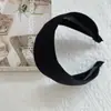 Faixa de Cabeça de Malha Costurada Retro Estilo Yi Mengling para Cobrir Falhas no Cabelo e Aumentar a Altura da Cabeça, Grampo de Cabelo com Borda Larga