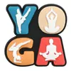 Nuevos Zapatos Perforados de la Serie Deportiva de Yoga, Ropa, Accesorios para el Cabello, Accesorios para Joyería DIY, Parches Suaves de Goma de PVC de Dibujos Animados Planos