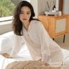 Camisón para Mujer Verano Delgado Fresco Seda de Hielo Pijamas Camisa Vestido de Mujer Moda Suelto Sexy Ropa para el Hogar Se Puede Usar Afuera