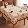 2026 Nova Toalha de Mesa Retangular Impermeável à Prova de Óleo Lavável Resistente a Altas Temperaturas Toalha de Mesa para Jantar Luxo Leve Toalha de Mesa para Mesa de Café de Alta Qualidade