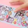 Par de Pegatinas de Tarjeta Láser Goo de Sanrio Dibujos Animados Lindos Material para Decoración de Cuaderno de Bricolaje Pegatinas Impermeables
