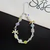 Nuevo Colgante de Cámara CCD con Lazo Verde y Amarillo Funda de Teléfono Cordón Nicho Polaroid Cordón de Cuentas DIY