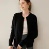 Cardigan de Cachemira Suave y Cera Nuevo de Cuello Redondo Otoño e Invierno Chaqueta de Doble Cremallera para Mujer Ropa de Punto Ropa de Punto de Lana Holgada Ropa Exterior de Punto