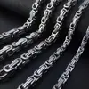 Explosión caliente de comercio electrónico collar de cadena imperial de acero inoxidable y acero de titanio para hombre que no se decolora collar de cadena imperial de acero de titanio