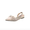 Sandálias femininas de verão 2026 novas, bico fino francês, nude, peep toe, salto plataforma, corte lateral, Mary Jane, sapatos de salto único