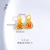 Colar Pingente Peixe Koi Dourado que Preserva a Cor, Cabaça da Fortuna, Corrente para Suéter, Novo Estilo Chinês, Corrente de Corda Trançada Feita à Mão para Mulheres