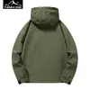 Chaqueta Impermeable para Pesca Camping al Aire Libre de Primavera y Otoño Traje de Montañismo para Hombre Chaqueta Deportiva Casual para Correr Trabajo Chaqueta