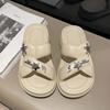 Sandalias de exterior para mujer, nuevas sandalias de EVA con suela suave y doble tira, suela gruesa, transpirables, para ir de compras y a la moda.