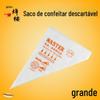 Saco de Confeitar Descartável Grande Saco de Flor para Bolo Ferramentas Domésticas para Assar Comida de Bebê Plástico PE de Grau Alimentício