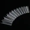 Molde para Uñas de Cristal para Extensión de Uñas Almendra en Forma de U con Papel de Escala Molde para Uñas de Gel sin Papel Caja de 120 Piezas