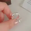 Anel de Laço Rosa Doce com Diamante para Mulheres Usarem Elegante e Fashionável Anel Aberto de Prata S925 Anel para Dedo Indicador
