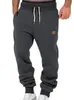 Pantalones Deportivos Casuales de Manga Corta para Hombre Amazon Transfronterizo 2025 Otoño e Invierno Color Sólido Modernos Joggers Holgados Estilo Europeo y Americano