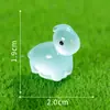 Micro-Paisaje Luminoso Pequeños Adornos de Dinosaurios Artesanías de Resina Decoración de Jardinería Musgo Accesorios de Paisajismo Adornos de Exportación