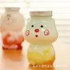 Directamente del Fabricante, Lindos Vasos Desechables para Llevar de Té de Leche para Mascotas, Vasos de Cerdo, Vasos para Té de Leche de 350 ml/500 ml