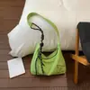 Bolsa Transversal Série Sombra de Gato Lima Baixa Saturação Estilo Coreano Menina Tom Leve Oxigênio Versátil para Saída Diária Bolsa de Ombro