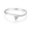 Nuevo Anillo de Fila Apilado de Plata de Ley S925 Lujo Ligero Círculo Liso Línea Versátil Simple y Distintivo Moda Ins Anillo de Comida