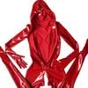 Traje Completo de Role-Playing para Celebridade da Internet, com Abertura no Peito, Espelho, Látex Amônia Tridimensional, com Adereço de Cabeça, Luvas e Meias Calças Mb35