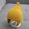 Chapéu de proteção auricular infantil com forro de lã outono e inverno novo chapéu de bebê fofo de vison coreano estiloso
