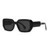 Gafas de sol cuadradas exclusivas transfronterizas para mujer, modernas, retro, con patas de espejo y forma de salto, decorativas, para hombre 9228