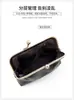 Porta-moedas de Couro Oleado Estilo Retrô com Fecho de Metal Mini Clutch Requintado de Alta Capacidade para Moedas, Batons e Fones de Ouvido (Cores doces)