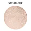 Shengte casa nórdica criativa oco PVC dourado placemat isolamento redondo non-slip Western placemat luz tapete de café de luxo