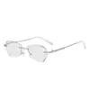 Gafas de Lectura Fotocromáticas Sin Montura Anti Luz Azul para Mujer, Modernas, Elegantes, de Aspecto Juvenil, Alta Definición, Protectoras de Ojos, Gafas de Lectura que Cambian de Color