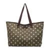 Bolso de Hombro Retro de Lunares Otoñal Relajado para Mujer Moda Versátil Gran Capacidad Casual para Viajes Diarios Bolso de un Solo Hombro