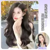 Extensão de Cabelo Sintético Feminina, Estilo Peça Única, Volumosa, Invisível, Sem Costura, Cabelo Longo Cacheado, Conjunto de Três Peças