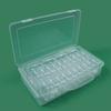 Caja de Almacenamiento con 26 Compartimentos Transparentes Individuales para Organizar Joyería, Caja de Plástico con 26 Compartimentos Separados para Guardar Cuentas