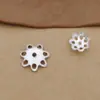 Joias de prata esterlina s925 acessórios espaçadores 5mm 7mm suporte de flor feito à mão DIY contas miçangas material acessórios