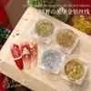 Joyería para Uñas de Seda con Foil Dorado y Plateado de Alto Brillo Estilo Japonés Lujo Accesible Seda Dorada Flash Seda Plateada Láser Fantasma Accesorios para Uñas Venta al por Mayor